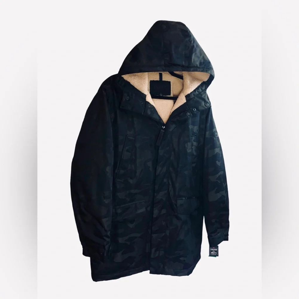 NWT MICHAEL KORS Men's Camouflage Print Hooded Parka Jacket Winter Coat $350msrp